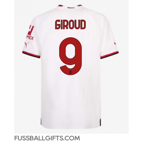 AC Milan Olivier Giroud #9 Fußballbekleidung Auswärtstrikot 2022-23 Kurzarm